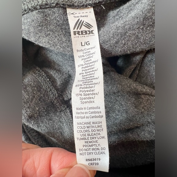 RBX active performance women gray flare leggings /size L - Picture 4 of 7